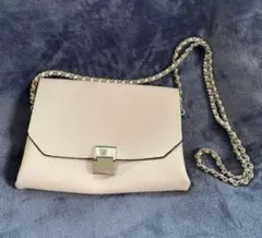 ★限定特価★ZARA ザラ　ピンクベージュ ショルダーバッグ