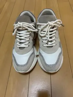 スコットクラブ　PECHINCHAR ホワイト/グレー スエード スニーカー