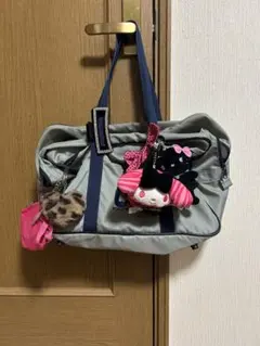 ワッぺ 旧ワッぺ スクバ グレー 中古品 キーホルダー付き♡