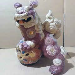【特大サイズ】九谷焼 唐獅子 宝獅子 高さ約60cm 大型 特大 開運置物 特大サイズ】九谷焼 唐獅子 宝獅子 高さ約60cm 大型 特大 開運置物