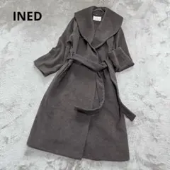INED イネド アンゴラ 女優襟 ゆったりガウンコート 美品 - メルカリ
