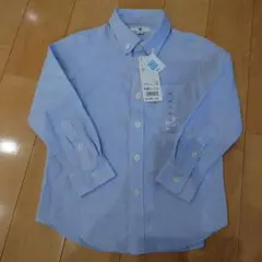 【新品】ユニクロ　長袖　シャツ　水色　　即決大歓迎　定価1500円