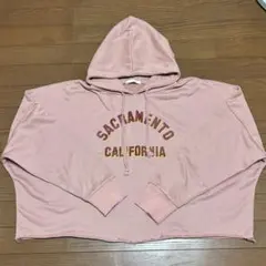 ピンク パーカー M