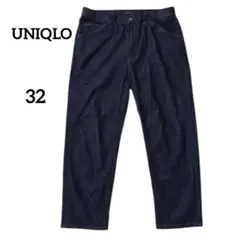 ユニクロ　テックデニムジーンズ スリムフィット 32 濃紺