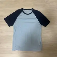 GAP ラグランTシャツ ライトブルー ネイビー
