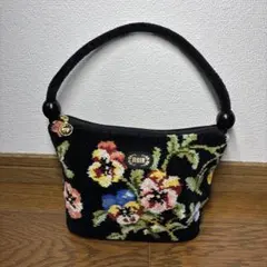 FEILER 【新品未使用】フラワー刺繍 ハンドバッグ