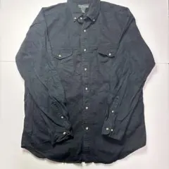 CROFT & BARROW コットンBDシャツ LT ダークグレー 無地のサムネイル