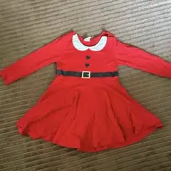 H&M⭐︎クリスマス⭐︎サンタ赤長袖ワンピース⭐︎90㎝
