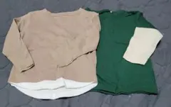 シンプル ロンT 2枚セット