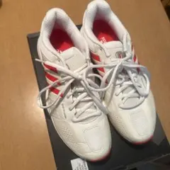 adidas barricade テニスシューズ ホワイト/レッドのサムネイル
