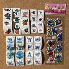 スティッチ(4) ぷくぷくシール 3Dシール1枚 & シール34枚♪