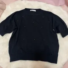 pium ヨーク切替ハートボタンニット - メルカリ