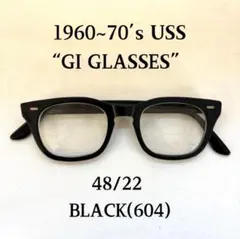 USS 48/22 GIグラス SHURON ビンテージ サングラス 604 黒