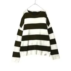 3049 アーバンリサーチ Tシャツ　カットソー ボーダー　38 M カーキ