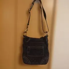 COACH シグネチャー ショルダーバッグ ブラック swag - メルカリ