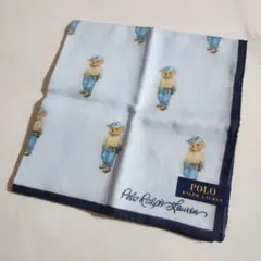【​新品未使用】ポロ ラルフローレン ポロベア ハンカチ 日本製 綿100%