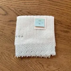 【新品未使用】TOCCA トッカ★アイスブルー★刺繍タオルハンカチ★約25cmのサムネイル