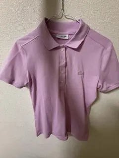 新品未使用　LACOSTE　X　スナイデル 半袖ポロシャツ ピンクショート丈 新品未使用 LACOSTE X スナイデル 半袖ポロシャツ ピンクショート丈