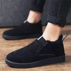 防寒スニーカー ムートンシューズ メンズ 雪靴 防寒スニーカー 裏起毛 モカ&#