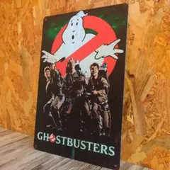 訳あり　GHOSTBUSTERS ブリキ看板 インテリア