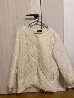 アイボリー キルティングジャケット