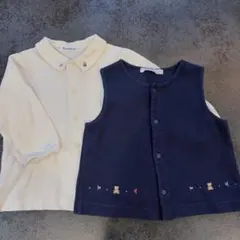 ファミリア familiar 80サイズ ブラウス ベスト フォーマル 入園式