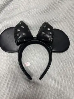 Disney Resort ミニー カチューシャ ブラック スタッズ