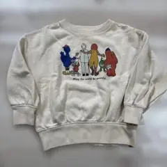 セサミストリート トレーナー クリーム色