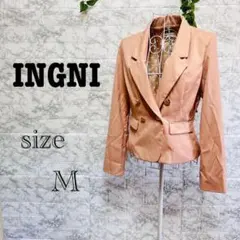 【i40】【INGNI】ピンク ダブルブレストジャケット 【M】 スタイリッシュのサムネイル