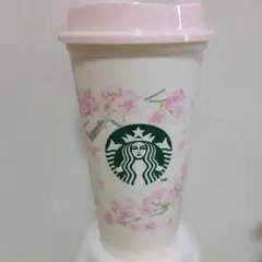 スタバ桜2025リユーザブルカップ473ml 新品未使用品24時間以内発送