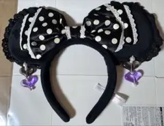 東京ディズニーリゾート カチューシャ ブラック ドット