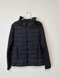 ZARA フード付き ダウンジャケット　ブラック Mサイズ