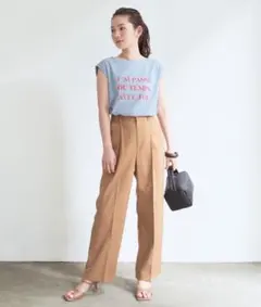 titivate 新品タグ付き フレンチスリーブロゴTシャツ