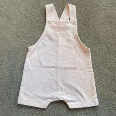 h&m 薄いピンクのオーバーオール 68cm