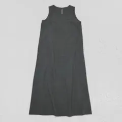 OPAQUE.CLIP♡ノースリーブAラインロングワンピース　グレー　L
