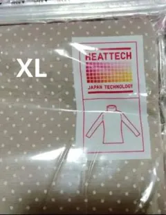 未使用 ユニクロ　ヒートテック　タートルネックT 長袖　XL ベージュ系