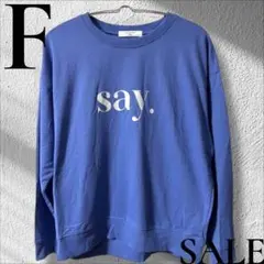 「即日発送」F Samansa Mos2青色 長袖Tシャツ トレーナーカットソー