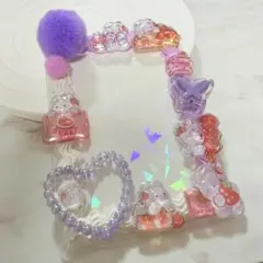 【ハンドメイド】推し活 トレカケース・硬質ケース ホイップ×ボンドロ 紫色×白色