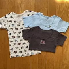 西松屋 HOTWRAP あったか肌着 男の子 3枚組半袖シャツ110