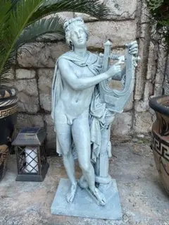 アポロン-光（太陽） 60cm, 音楽 詩の古代ギリシャ神像 彫刻 彫像