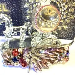 新作❤️超ゴージャス　ビジュー　ヘアクリップ　スワロフスキー