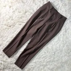 訳あり！ロートレアモン テーパードパンツ 36 茶 S 通勤のサムネイル