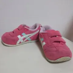 ASICS ベルクロ ピンク ベビーシューズ　13.5cm