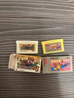 レトロ 任天堂 スーパーマリオアドバンス4 & ドンキーコング　消しゴム