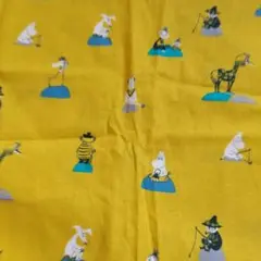 ムーミン 綿麻混紡生地/105×38cm：ERI SHIMATSUKA/Y