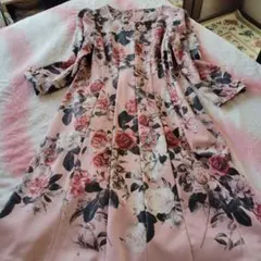 Super Beauty 花柄ひざ丈ワンピース42