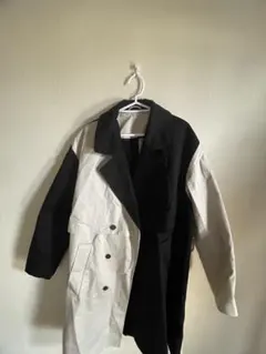 【未使用 自宅保管品】ZARA カラーブロック ロング トレンチコート 白 黒 新品未使用】ZARA カラーブロック ロング トレンチコート 白 黒 - メルカリ