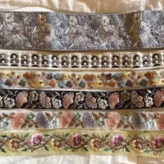 インド刺繍リボン アソート ６本セット