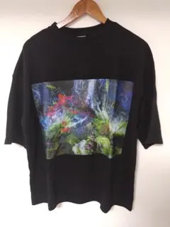 【Casper John】グラフィックアートTシャツ ブラック