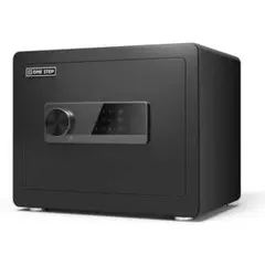 金庫 43L ブラック 電子テンキー式 鍵2本 振動警報 防犯b678 - メルカリ